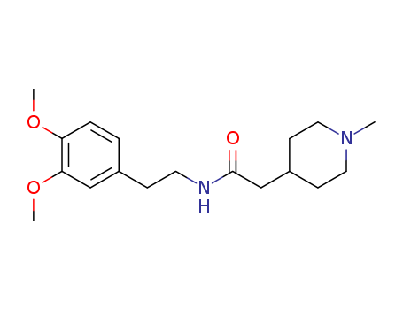4-Piperidineacetamide,N-[2-(3,4-dimethoxyphenyl)ethyl]-1-methyl- cas  33016-44-3