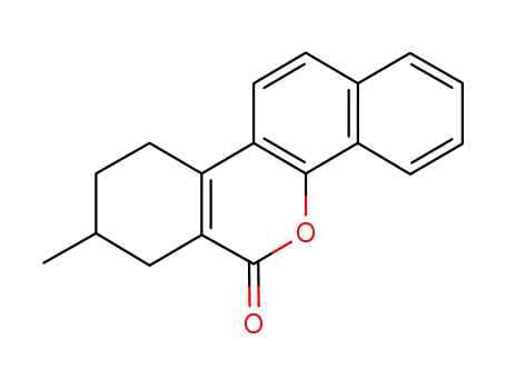 Molecular Structure of 59115-35-4 (8-methyl-7,8,9,10-tetrahydro-dibenzo[<i>c,h</i>]chromen-6-one)