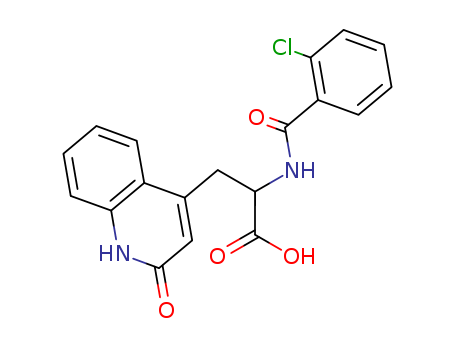 alpha-[(2-Chlorobenzoyl)amino]-1,2-dihydro-2-oxo-4-quinolinepropanoic acid
