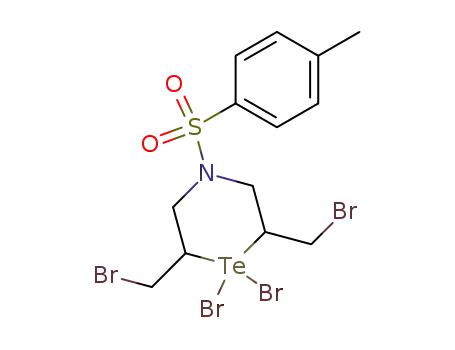 1,1-Dibromo-2,6-dibromomethyl-4-p-tolylsulfonylperhydro-1,4-tellurazine