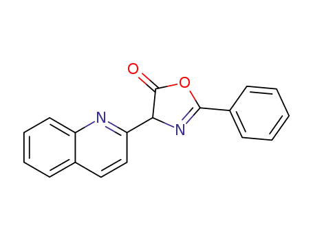 2-PHENYL-4-(2-QUINOLINYL)-1,3-OXAZOL-5(4H)-ONE
