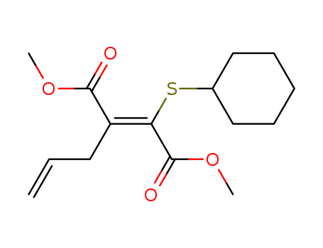 Molecular Structure of 89889-91-8 (2-Butenedioic acid, 2-(cyclohexylthio)-3-(2-propenyl)-, dimethyl ester,
(Z)-)
