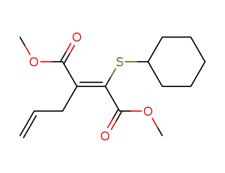 Molecular Structure of 89889-91-8 (2-Butenedioic acid, 2-(cyclohexylthio)-3-(2-propenyl)-, dimethyl ester,
(Z)-)