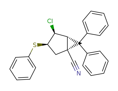 exo-2-chloro-exo-3-(phenylsulfenyl)-5-cyano-6,6-diphenylbicyclo<3.1.0>hexane