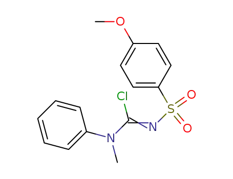 N-<Chlor<methyl(phenyl)amino>methylen>-4-methoxybenzolsulfonamid