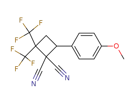 1,1-dicyano-2-(4-methoxyphenyl)-4,4-bis(trifluoromethyl)-cyclobutane