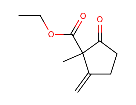 Cyclopentanecarboxylic acid, 1-methyl-2-methylene-5-oxo-, ethyl ester