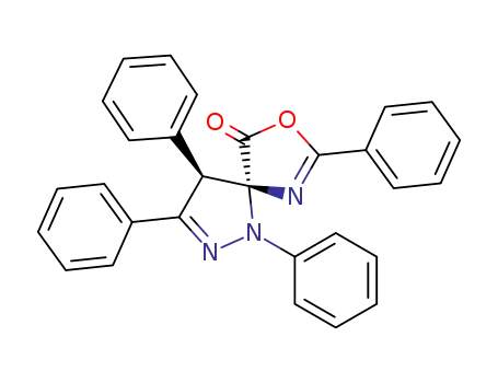 8-Oxa-1,2,6-triazaspiro[4.4]nona-2,6-dien-9-one, 1,3,4,7-tetraphenyl-,
cis-