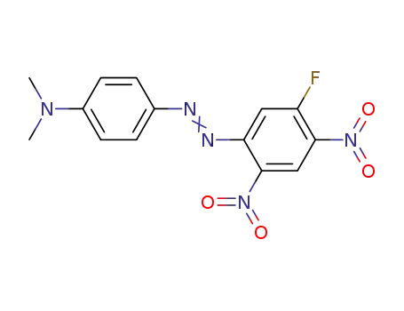 Molecular Structure of 73912-55-7 (p-(5-Fluor-2,4-dinitro-1-phenylazo)-N,N-dimethylanilin)