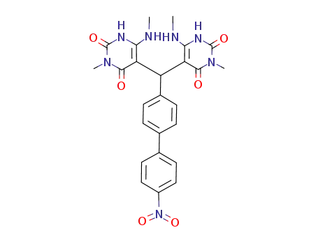 5,5'-<4'-nitro-1,1'-biphenyl>-4-ylmethylenebis(6-methylamino-3-methyluracil)