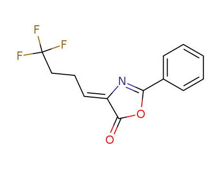 Molecular Structure of 122519-46-4 (2-phenyl-4-(4,4,4-trifluorobutylidene)-5-oxazolone)