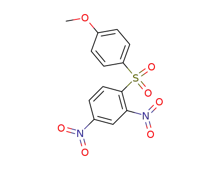 Molecular Structure of 972-48-5 (1-[(4-methoxyphenyl)sulfonyl]-2,4-dinitrobenzene)