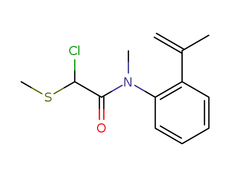 2-Chloro-N-methyl-N-<o-(1-methylethenyl)phenyl>-2-(methylthio)acetamide