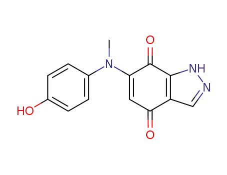 6-[(4-Hydroxy-phenyl)-methyl-amino]-1H-indazole-4,7-dione