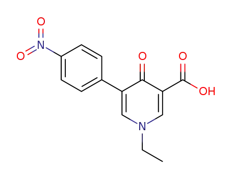1-ethyl-5-(p-nitrophenyl)-4-oxo-1,4-dihydro-3-pyridinecarboxylic acid