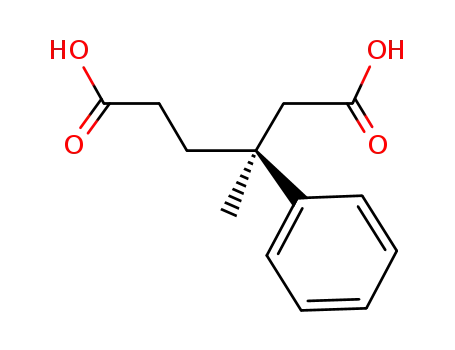 (+)-3-methyl-3-phenylhexanedioic acid