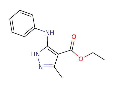 1H-Pyrazole-4-carboxylic acid, 3-methyl-5-(phenylamino)-, ethyl ester