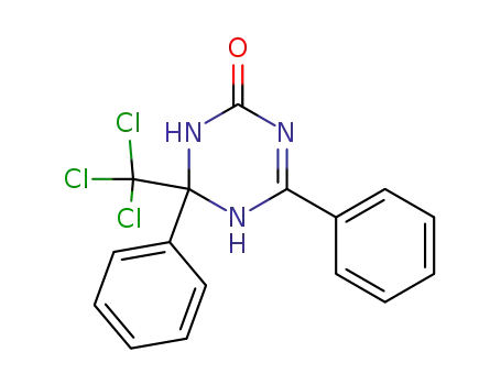 4,6-Diphenyl-6-trichloromethyl-5,6-dihydro-1H-[1,3,5]triazin-2-one