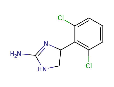 Molecular Structure of 89145-84-6 (1H-Imidazol-2-amine, 4-(2,6-dichlorophenyl)-4,5-dihydro-)
