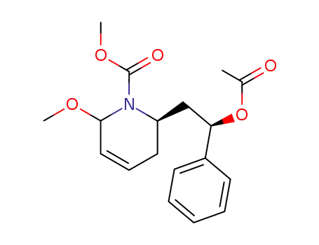 (R)-2-((R)-2-Acetoxy-2-phenyl-ethyl)-6-methoxy-3,6-dihydro-2H-pyridine-1-carboxylic acid methyl ester