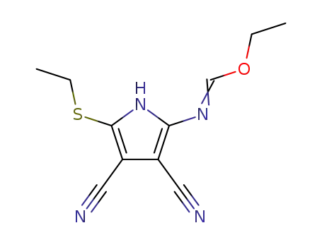 Ethyl [3,4-dicyano-5-(ethylsulfanyl)-1H-pyrrol-2-yl]methanimidate