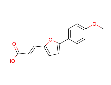 Molecular Structure of 62806-31-9 (2-Propenoic acid, 3-[5-(4-methoxyphenyl)-2-furanyl]-, (E)-)