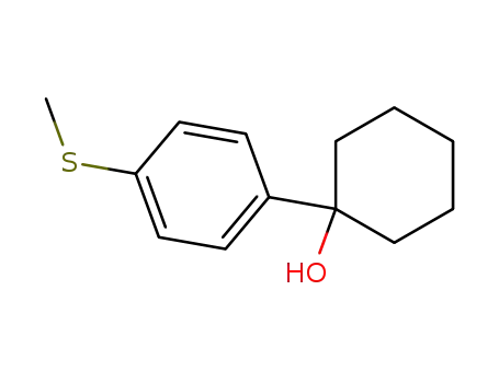 Molecular Structure of 29480-12-4 (1-(4-Methylmercapto-phenyl)-cyclohexan-1-ol)