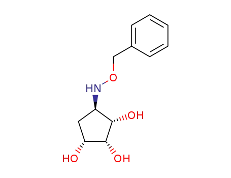 (1R,2R,3S,4R)-4-Benzyloxyamino-cyclopentane-1,2,3-triol