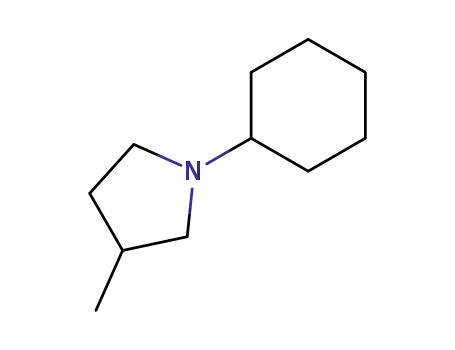 Molecular Structure of 87027-07-4 (Pyrrolidine, 1-cyclohexyl-3-methyl-)