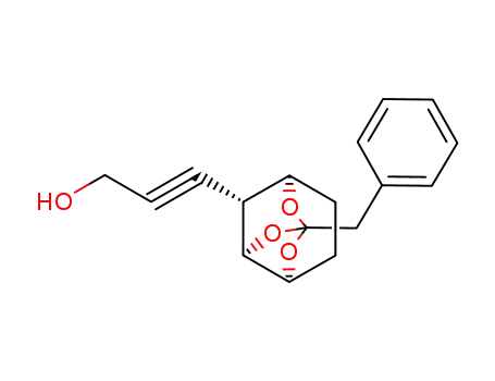 3-((3S,6R,7R,8R)-1-Benzyl-2,9,10-trioxa-tricyclo[4.3.1.0<sup>3,8</sup>]dec-7-yl)-prop-2-yn-1-ol