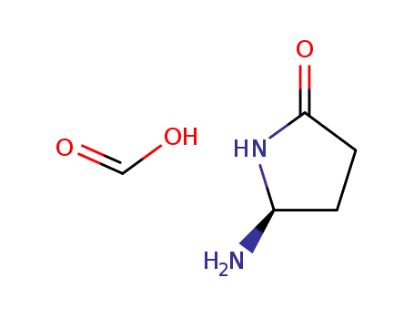 Molecular Structure of 100039-06-3 ('L'-5-Aminopyrrolidin-2-one formic acid salt)