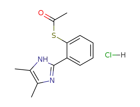 2-<2-(acetylthio)phenyl>-4,5-dimethylimidazole HCl salt