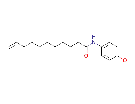 Molecular Structure of 76691-45-7 (N-(4-Methoxyphenyl)-10-undecenamide)
