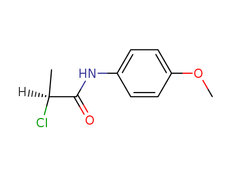 Propanamide, 2-chloro-N-(4-methoxyphenyl)-, (S)-