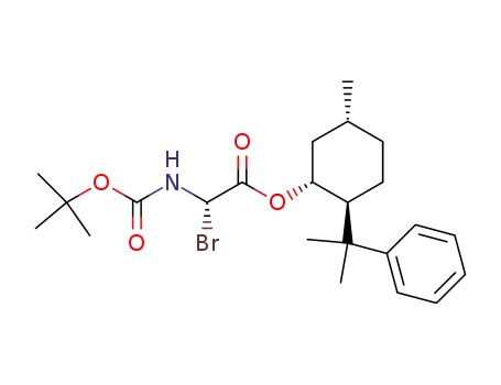(1R,2S,5R)-2-(1-methyl-1-phenylethyl)-5-methylcyclohexyl (S)-2-<(tert-butoxycarbonyl)amino>bromoacetate