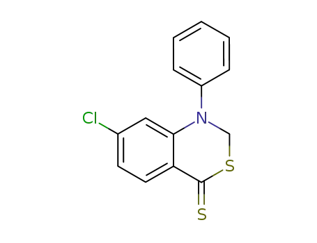 4H-3,1-Benzothiazine-4-thione, 7-chloro-1,2-dihydro-1-phenyl-