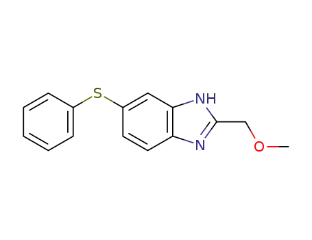 Molecular Structure of 92114-71-1 (2-(MethoxyMethyl)-5-(phenylthio)-1H-benziMidazole)