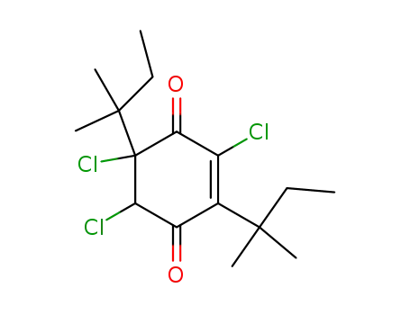 3,5,6-Trichloro-2,5-bis-(1,1-dimethyl-propyl)-cyclohex-2-ene-1,4-dione