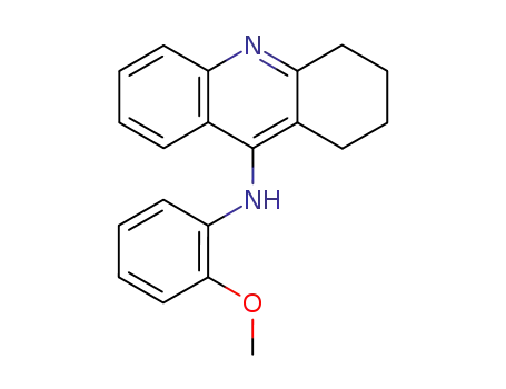 Molecular Structure of 123333-18-6 (N-(2-methoxyphenyl)-1,2,3,4-tetrahydro-9-acridinamine)