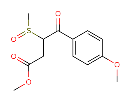 3-Methylsulfinyl-4-p-methoxyphenyl-4-oxo-butansaeure-methylester