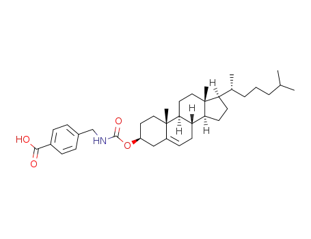 Molecular Structure of 118022-83-6 (N-(cholesteryloxycarbonyl)-4-aminomethylbenzoic acid)