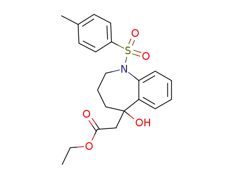 5-(ethoxycarbonylmethyl)-5-hydroxy-N-tosyl-2,3,4,5-tetrahydrobenzazepine