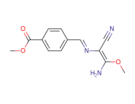 (E,E)-4-amino-1-(4-carbomethoxyphenyl)-3-cyano-4-methoxy-2-aza-1,3-butadiene