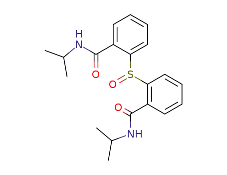 Molecular Structure of 65838-71-3 (2,2'-Sulfinylbis[N-(1-methylethyl)benzamide])