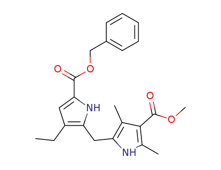 1H-Pyrrole-2-carboxylic acid,
4-ethyl-5-[[4-(methoxycarbonyl)-3,5-dimethyl-1H-pyrrol-2-yl]methyl]-,
phenylmethyl ester