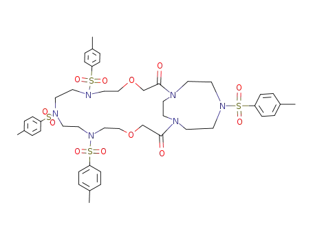7,10,13,22-Tetrakis-(toluene-4-sulfonyl)-4,16-dioxa-1,7,10,13,19,22-hexaaza-bicyclo[17.5.2]hexacosane-2,18-dione
