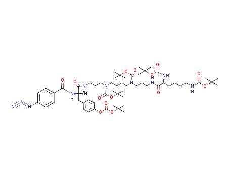 N-(p-Azidobenzamido)-O-BOC-L-tyrosyl-di-BOC-spermine-N<sub>b</sub>,N<sub>e</sub>-di-BOC-L-lysine-triamide