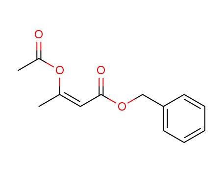 Molecular Structure of 145733-71-7 ((Z)-3-Acetoxy-but-2-enoic acid benzyl ester)