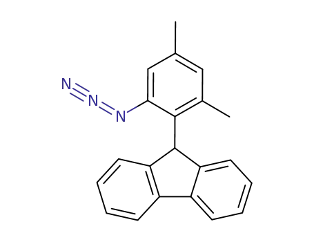 Molecular Structure of 85681-33-0 (9H-Fluorene, 9-(2-azido-4,6-dimethylphenyl)-)