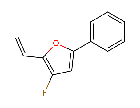 Molecular Structure of 136505-92-5 (Furan, 2-ethenyl-3-fluoro-5-phenyl-)